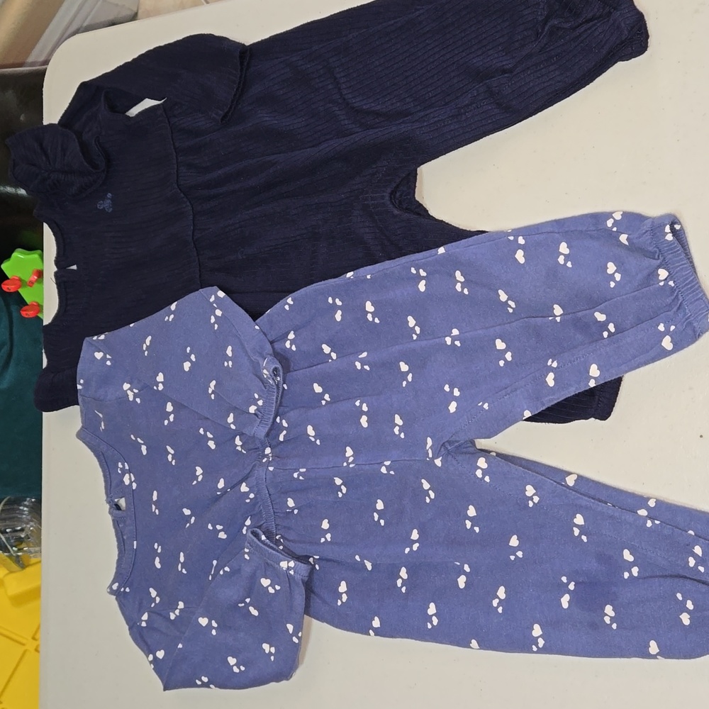Baby GAP and Old Navy baby girl rompers! Size 6-12 months
